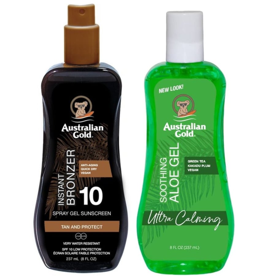 Australian Gold After Sun Bronzer Spray Gel SPF10 + Алоэ
Australian Gold After Sun Bronzer Spray Gel SPF10 + Алоэ