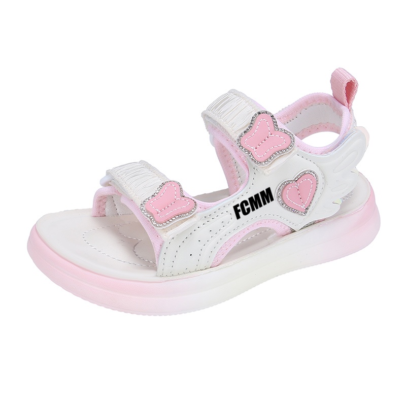 Детские сандалии с нескользящей подошвой FCMM, розовый 
Детские сандалии с нескользящей подошвой FCMM, розовый