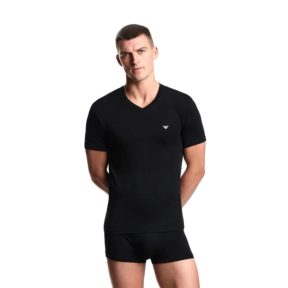 Футболка Emporio Armani Stretch Cotton Jersey short sleeve v neck, черный
Футболка Emporio Armani Stretch Cotton Jersey short sleeve v neck, черный