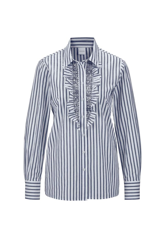 Полосатая блузка с оборками и блестящими акцентами Madeleine, мультиколор
Полосатая блузка с оборками и блестящими акцентами Madeleine, мультиколор