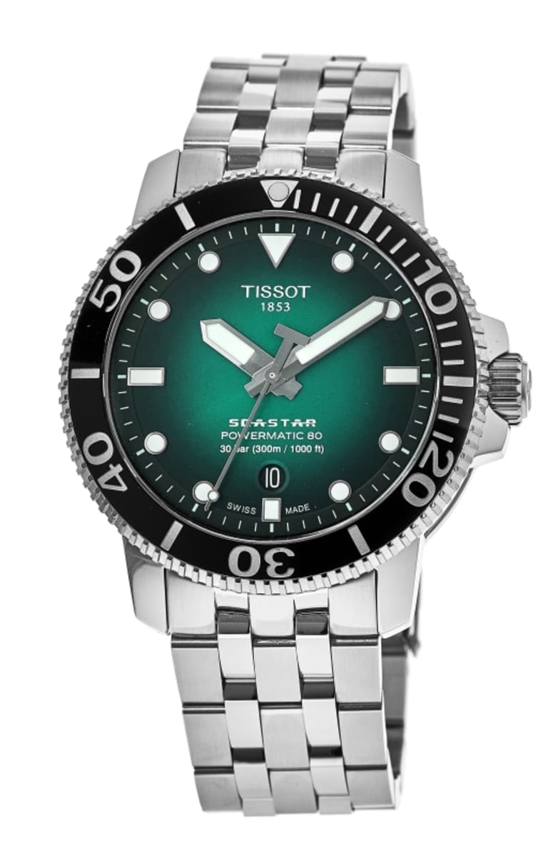 Tissot Seastar 1000 Автоматические мужские часы из стали с зеленым циферблатом T120.407.11.091.01
Tissot Seastar 1000 Автоматические мужские часы из стали с зеленым циферблатом T120.407.11.091.01