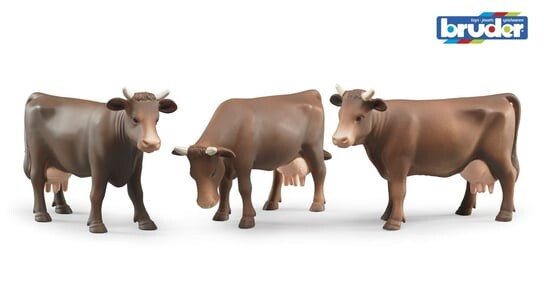 Брудер, Статуэтка коричневой коровы в трёх позах Bruder
Брудер, Статуэтка коричневой коровы в трёх позах Bruder