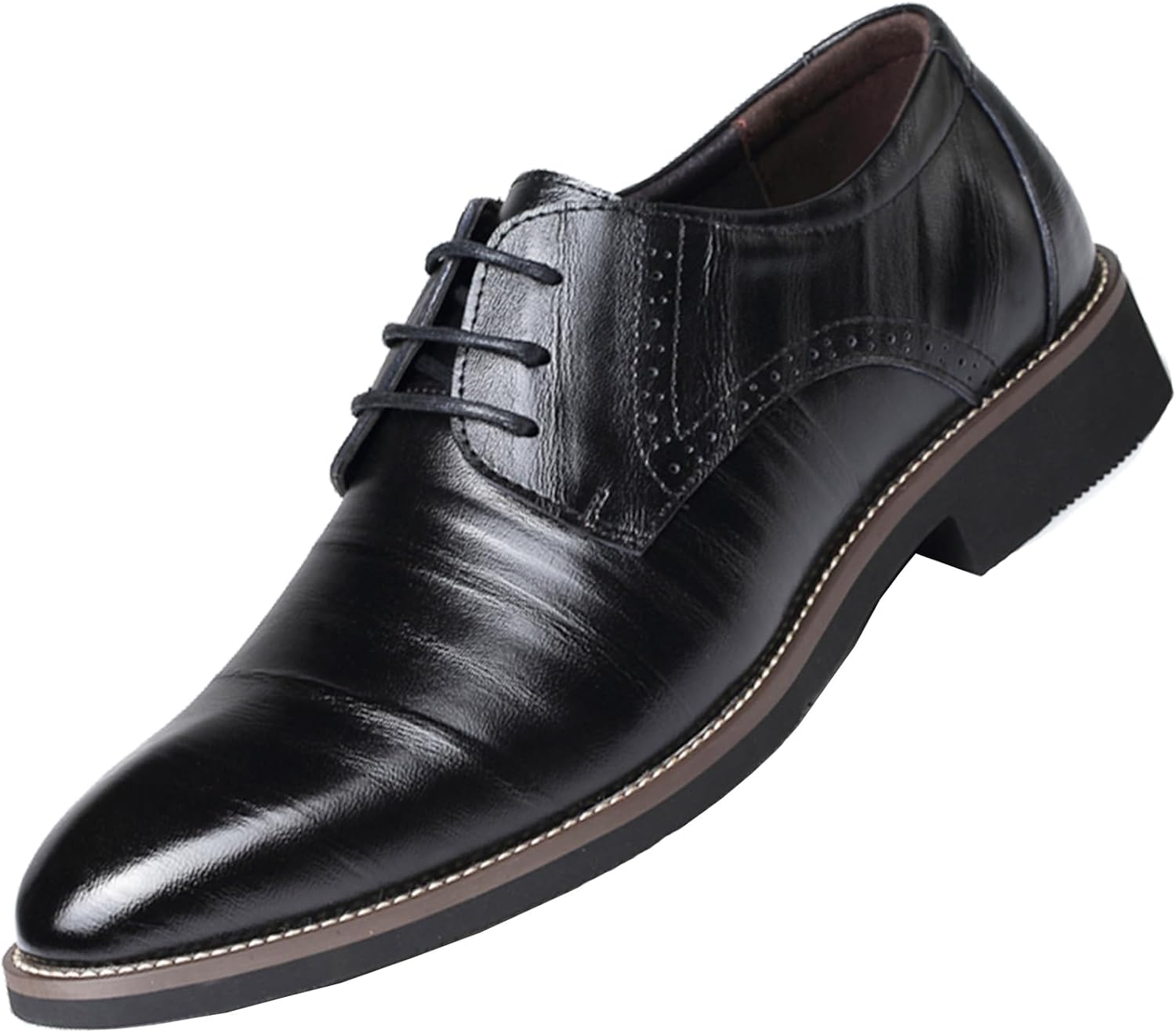 Мужские туфли WUIWUIYU с искусственной кожей, шнуровкой, классические оксфорды, деловые, для смокинга, свадьбы, плоские, нарядные, дерби с крыльями, черный
Мужские туфли WUIWUIYU с искусственной кожей, шнуровкой, классические оксфорды, деловые, для смокинга, свадьбы, плоские, нарядные, дерби с крыльями, черный