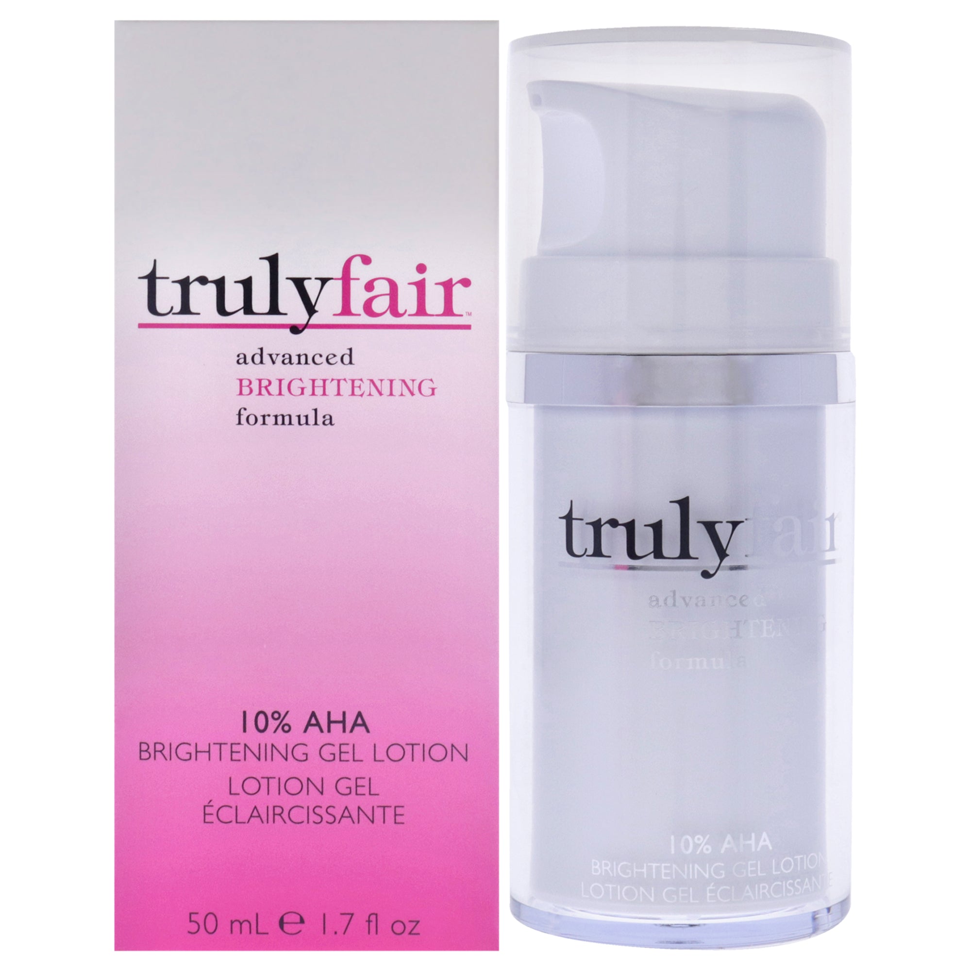 Осветляющий гель-лосьон Truly Fair с 10% AHA-кислотами, подходит для мужчин и женщин - 48 г (1,7 унции), прозрачный
Осветляющий гель-лосьон Truly Fair с 10% AHA-кислотами, подходит для мужчин и женщин - 48 г (1,7 унции), прозрачный