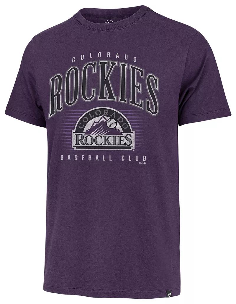Мужская фиолетовая футболка с двойными заголовками Cooperstown Franklin '47 Colorado Rockies
Мужская фиолетовая футболка с двойными заголовками Cooperstown Franklin '47 Colorado Rockies