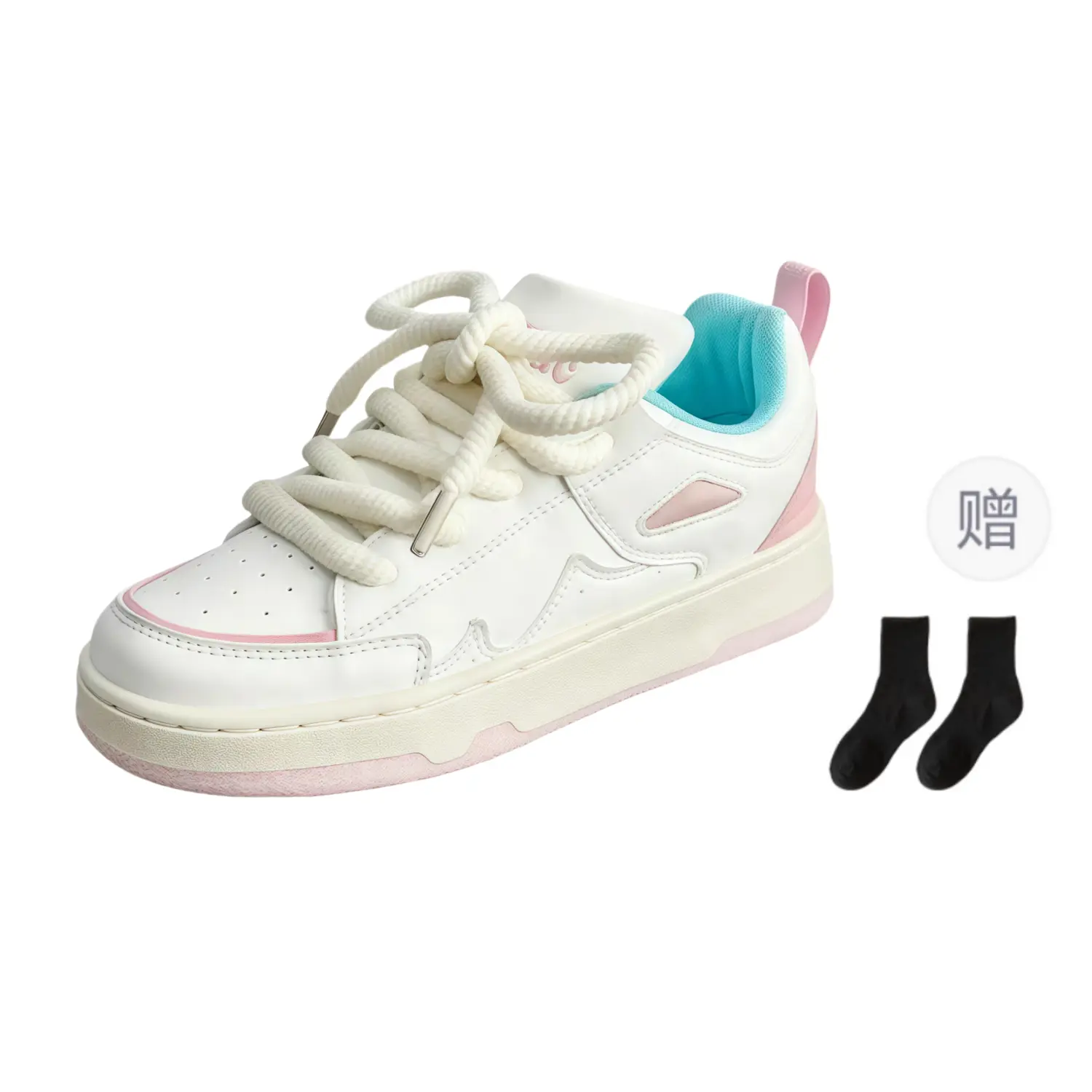 Fawn Miri Скользоустойчивые низкие скейтерские туфли на платформе унисекс бело-розовые с носками, цвет White Pink-Includes Socks
Fawn Miri Скользоустойчивые низкие скейтерские туфли на платформе унисекс бело-розовые с носками, цвет White Pink-Includes Socks