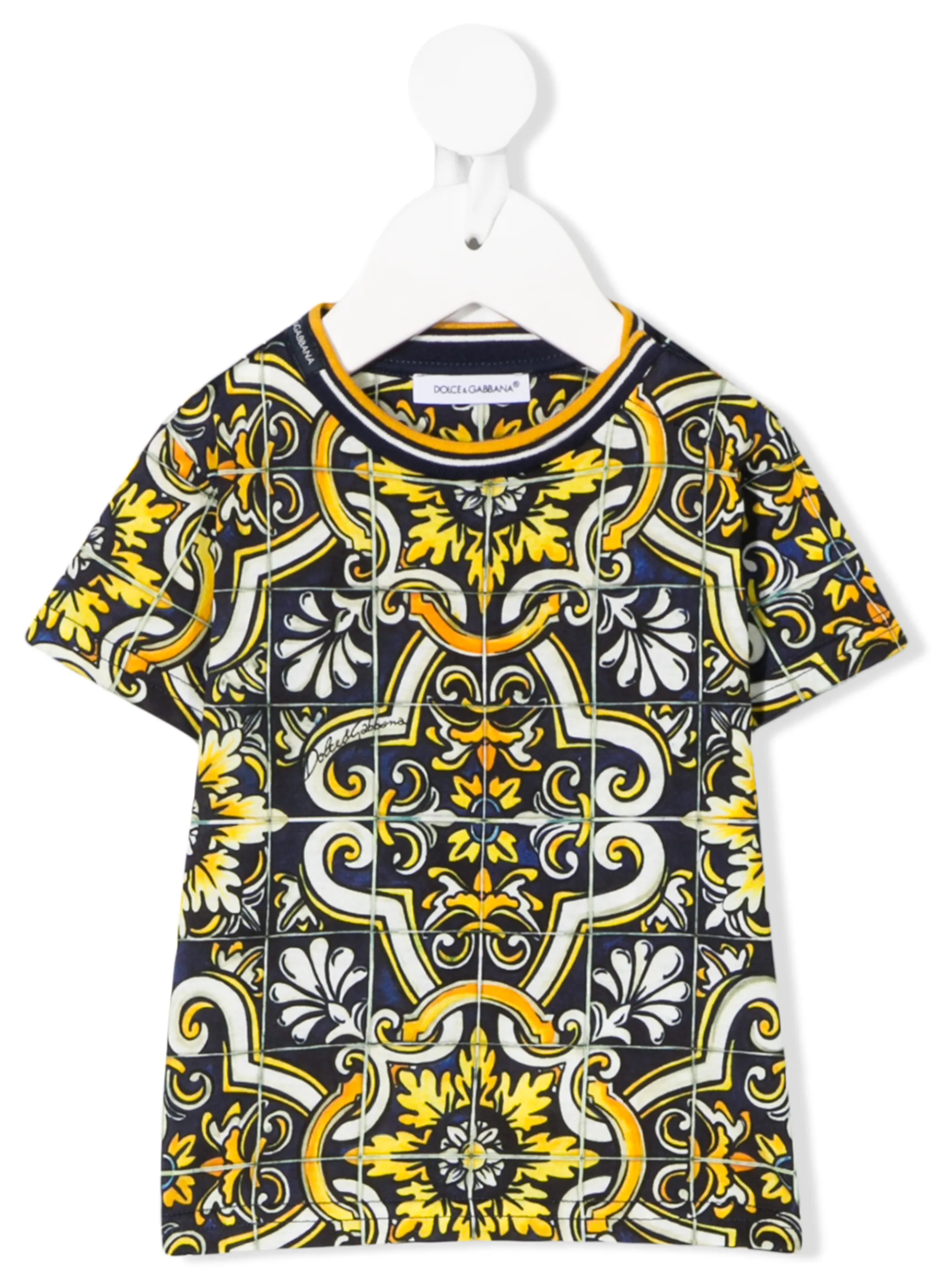Футболка с короткими рукавами и принтом Maiolica Dolce & Gabbana Kids, синий
Футболка с короткими рукавами и принтом Maiolica Dolce & Gabbana Kids, синий
