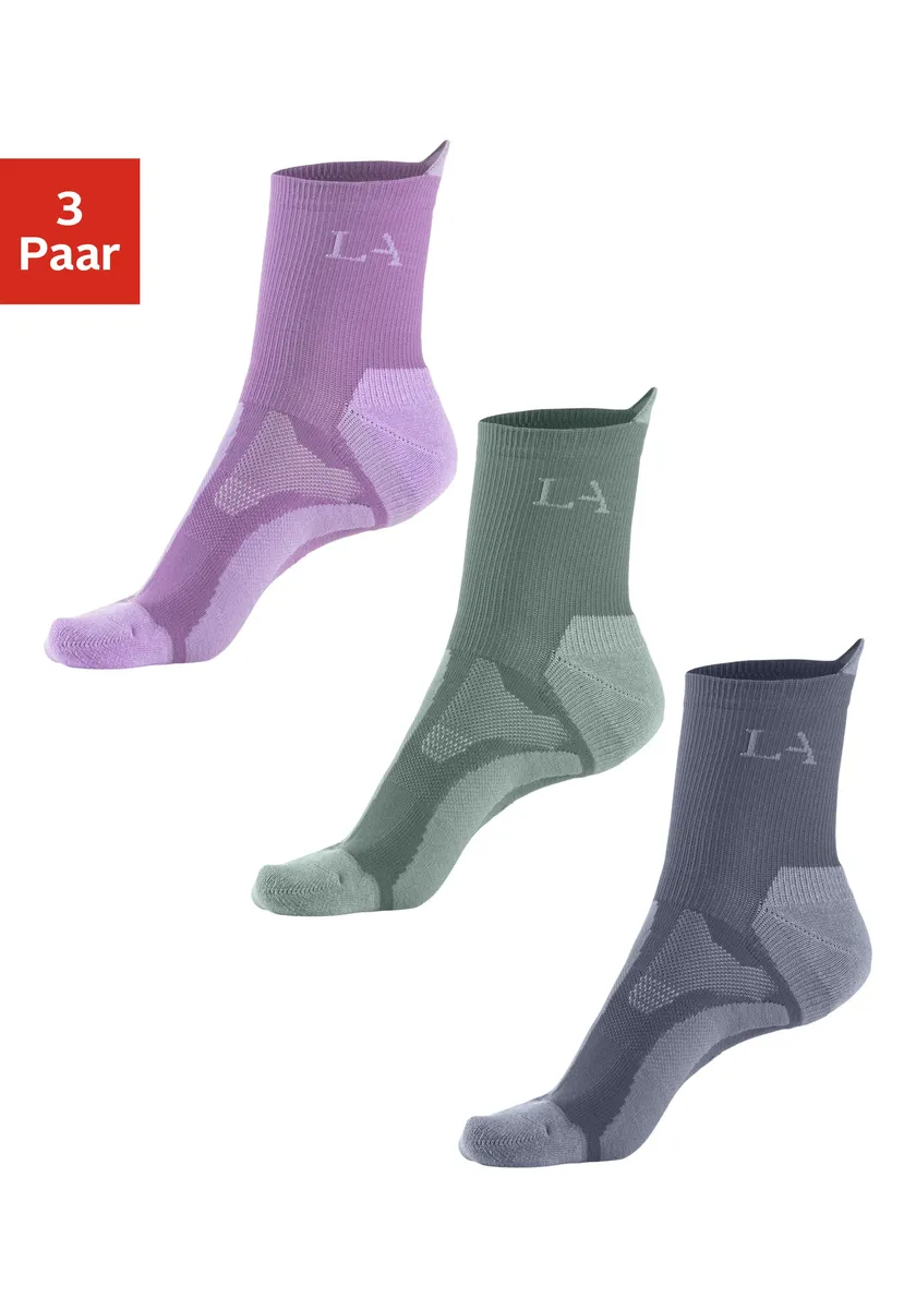 Походные носки LASCANA ACTIVE (упаковка, 3 пары), с усиленными зонами нагрузки, зеленый
Походные носки LASCANA ACTIVE (упаковка, 3 пары), с усиленными зонами нагрузки, зеленый