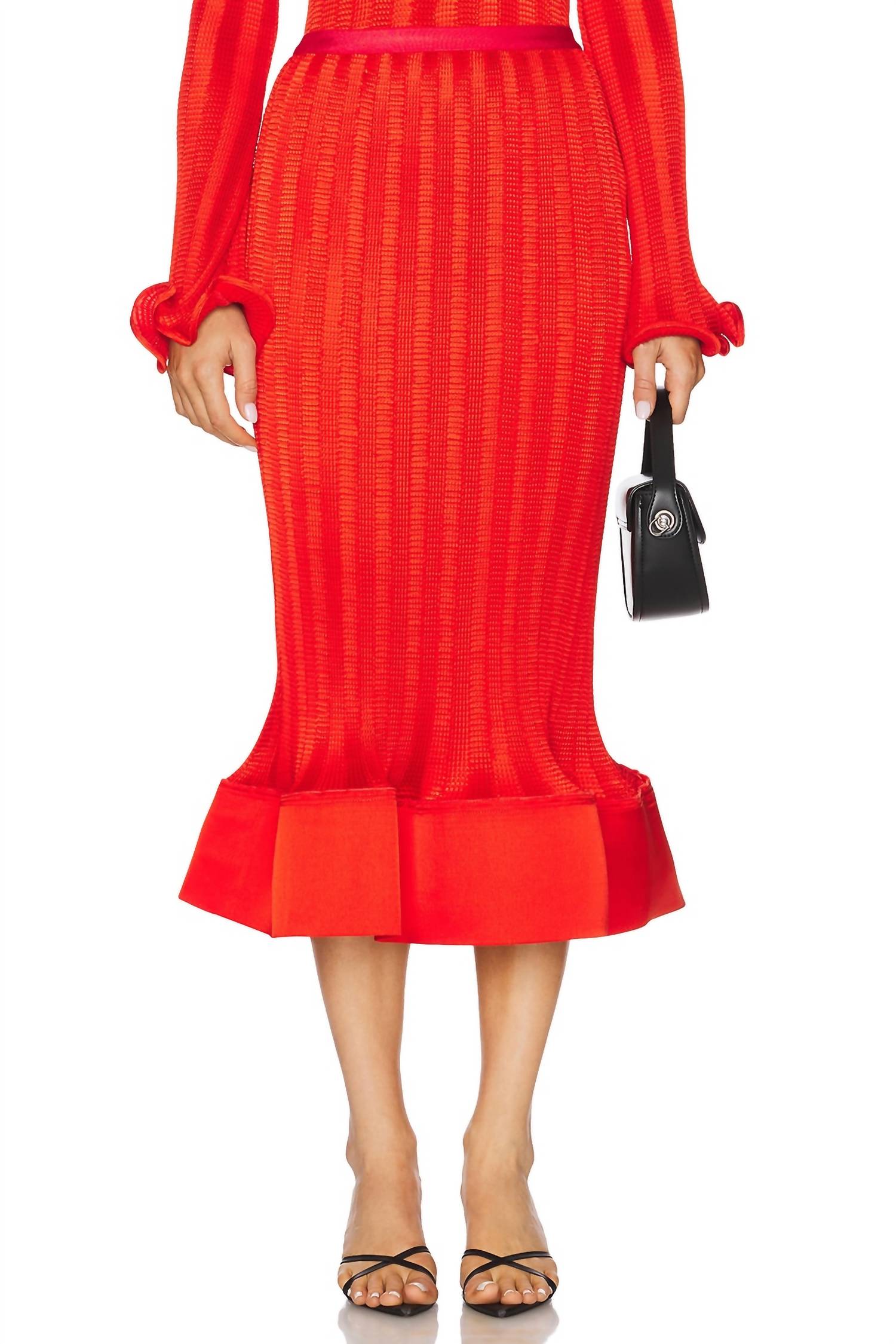 Холлис Миди-юбка в огненно-красном цвете SIMKHAI
Холлис Миди-юбка в огненно-красном цвете SIMKHAI