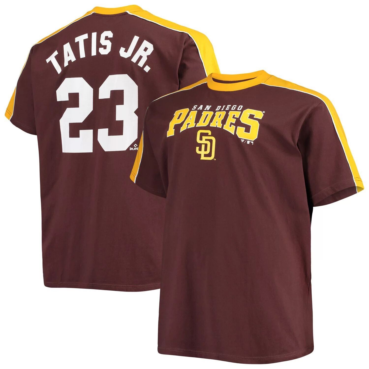 Мужская футболка Fernando Tatis Jr. Brown/Gold San Diego Padres Big & Tall Fashion с окантовкой Player
Мужская футболка Fernando Tatis Jr. Brown/Gold San Diego Padres Big & Tall Fashion с окантовкой Player