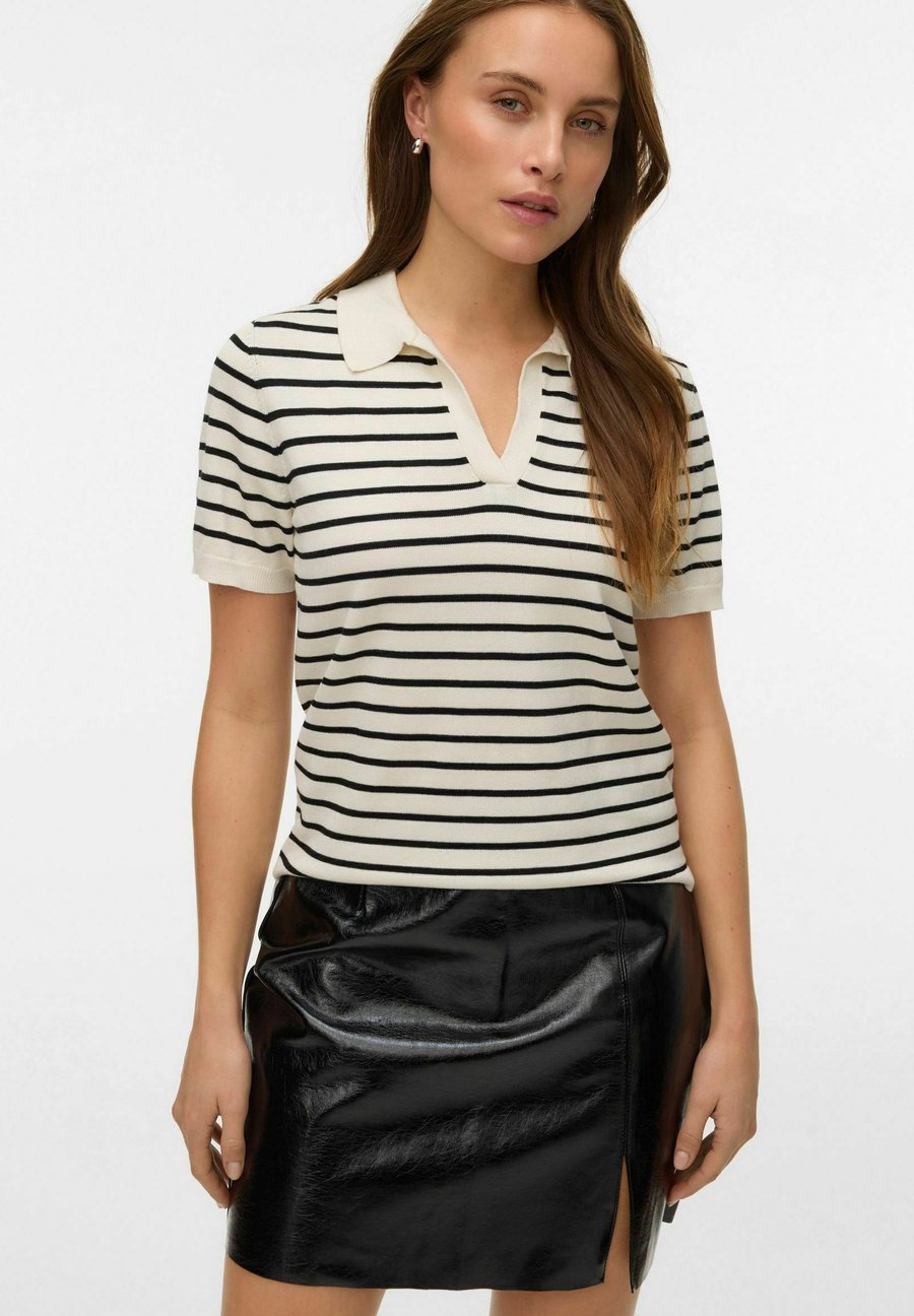 Поло Vero Moda Polo shirt, Birch/Off-White
Поло Vero Moda Polo shirt, Birch/Off-White
