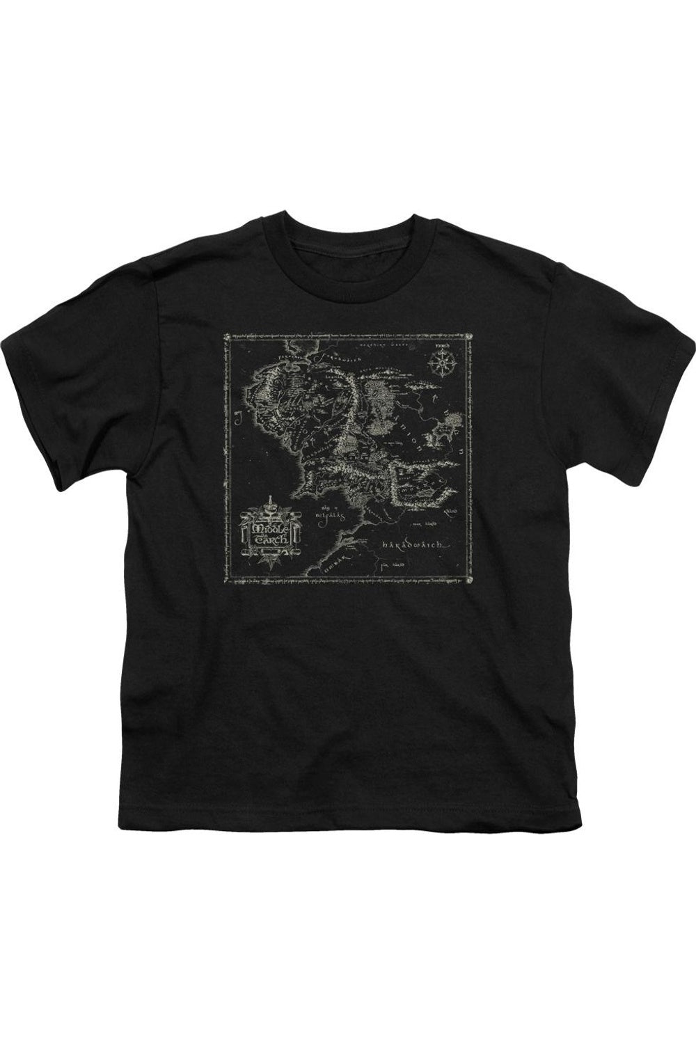 Футболка с коротким рукавом для детей "Карта Средиземья" из "Властелина Колец" Gildan, черный 
Футболка с коротким рукавом для детей "Карта Средиземья" из "Властелина Колец" Gildan, черный