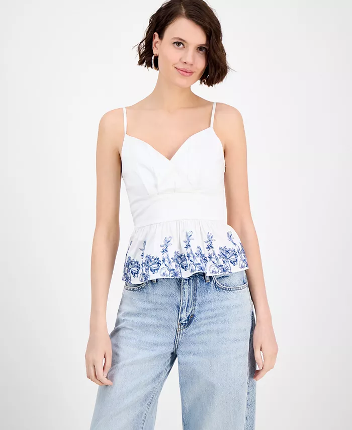 Женский топ Blanche с пеплумом GUESS, белый
Женский топ Blanche с пеплумом GUESS, белый