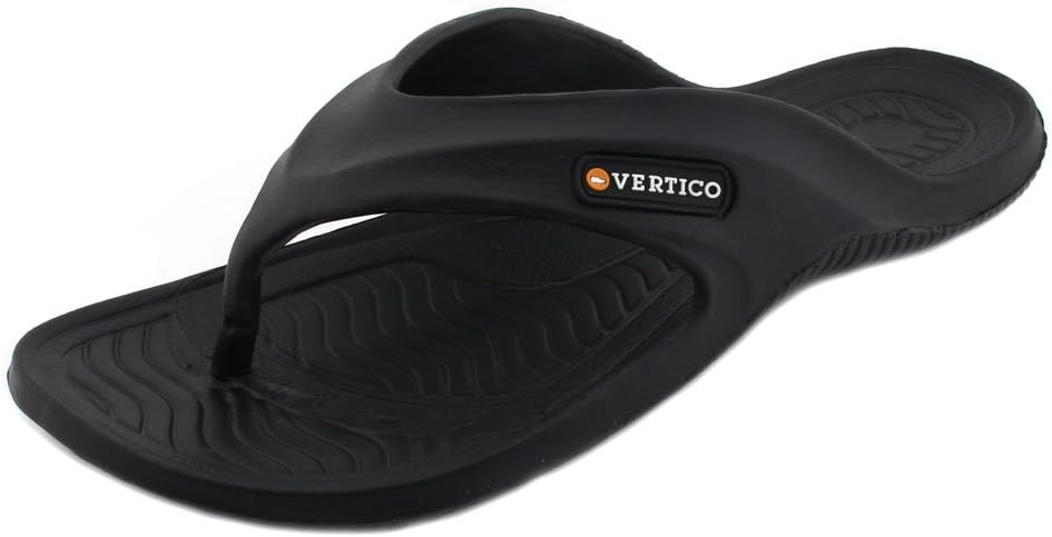 Vertico - Резиновые шлепанцы для душа | Быстро сохнущие, легкие сандалии для защиты, черный
Vertico - Резиновые шлепанцы для душа | Быстро сохнущие, легкие сандалии для защиты, черный