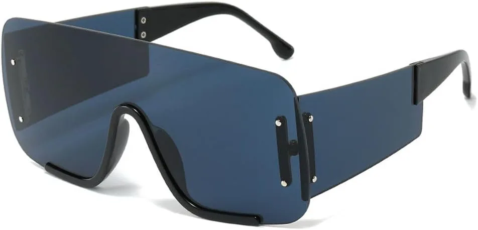 Большие цельные солнцезащитные очки для женщин в стиле стимпанк, солнцезащитные очки для мужчин, роскошные очки с защитой от УФ-излучения UV400 TKKTLLT, Black-black
Большие цельные солнцезащитные очки для женщин в стиле стимпанк, солнцезащитные очки для мужчин, роскошные очки с защитой от УФ-излучения UV400 TKKTLLT, Black-black