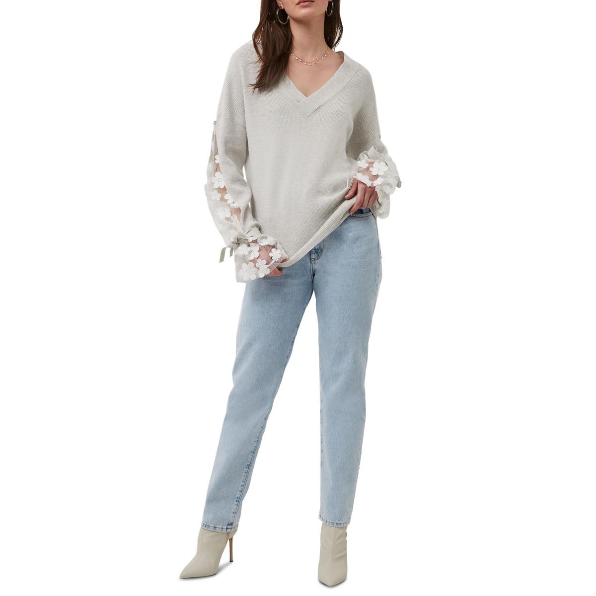 Женский свитер-пуловер с длинными рукавами и кружевной отделкой French Connection, цвет medium gray melange/white
Женский свитер-пуловер с длинными рукавами и кружевной отделкой French Connection, цвет medium gray melange/white