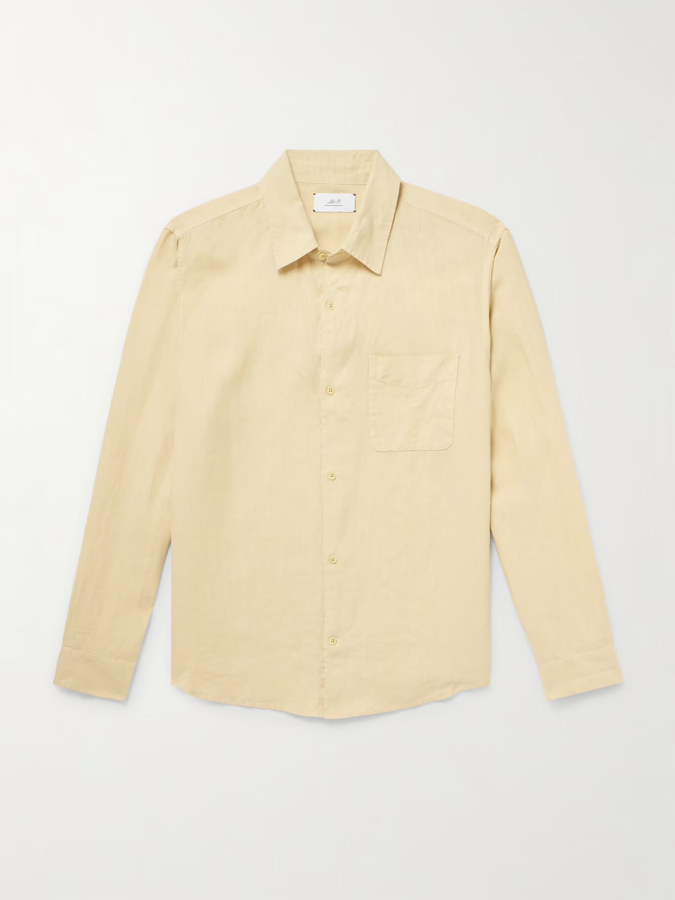 Рубашка из льна, окрашенная в готовом виде MR P., желтый
Рубашка из льна, окрашенная в готовом виде MR P., желтый