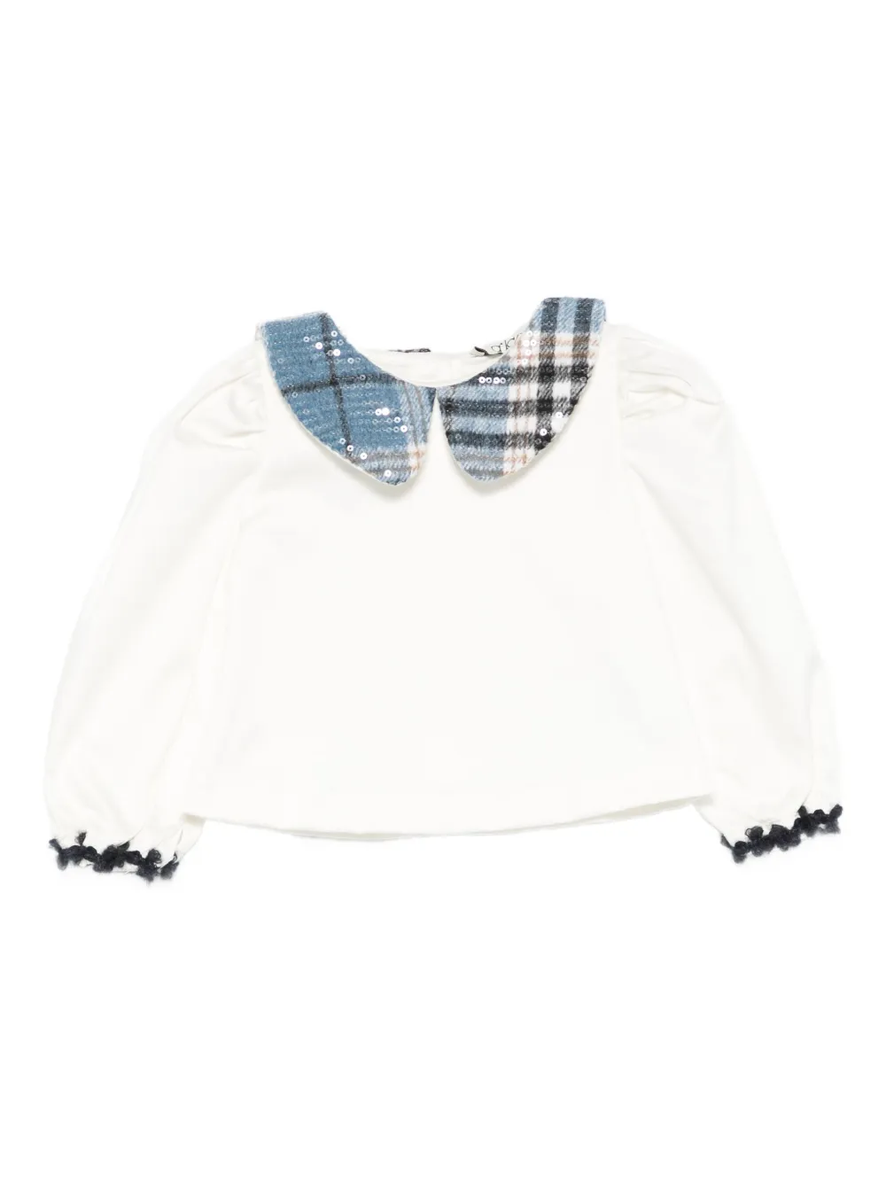 Блузка с украшенным пайетками воротником в клетку alapage, белый
Блузка с украшенным пайетками воротником в клетку alapage, белый