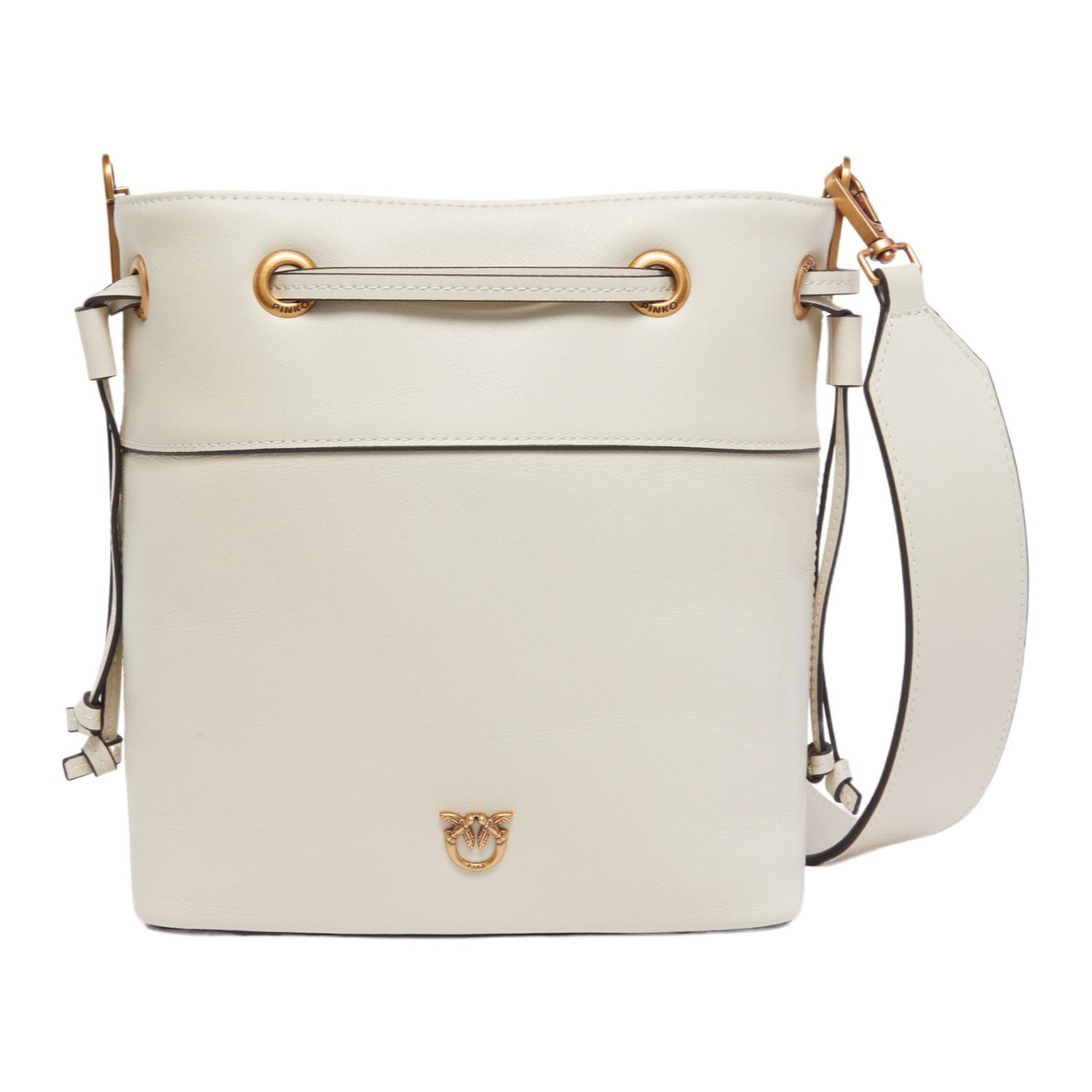 PINKO Сумка через плечо из коровьей кожи, маленькая женская белая
PINKO Сумка через плечо из коровьей кожи, маленькая женская белая