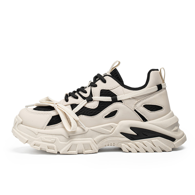 Meiretu Повседневные мужские кроссовки бежево-черные с амортизацией, увеличенной высотой, износостойкие, дышащие, противоскользящие, низкие, массивные, цвет Beige Black
Meiretu Повседневные мужские кроссовки бежево-черные с амортизацией, увеличенной высотой, износостойкие, дышащие, противоскользящие, низкие, массивные, цвет Beige Black