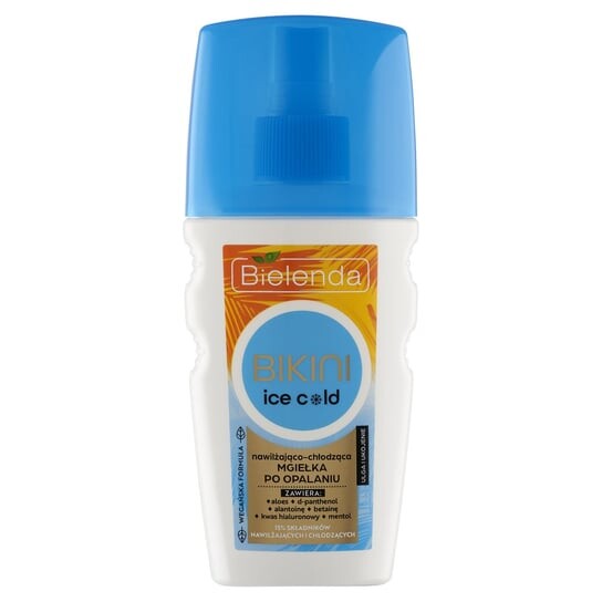 Ледяной увлажняющий и охлаждающий спрей после загара, 150 мл Bielenda, Bikini 
Ледяной увлажняющий и охлаждающий спрей после загара, 150 мл Bielenda, Bikini