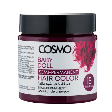Краска для волос Baby Doll Semi Permanent 120g Cosmo Series
Краска для волос Baby Doll Semi Permanent 120g Cosmo Series