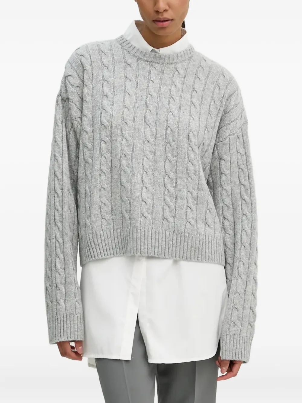 Свитер фактурной вязки с круглым вырезом Day Birger Et Mikkelsen, серый
Свитер фактурной вязки с круглым вырезом Day Birger Et Mikkelsen, серый