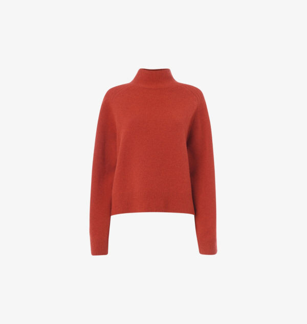 Шерстяной джемпер свободного кроя с воротником-воронкой Whistles, красный
Шерстяной джемпер свободного кроя с воротником-воронкой Whistles, красный