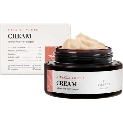 VILLAGE 11 FACTORY Miracle Youth Cream 50 мл Ретинол 0,1% для начинающих Сквалан Увлажнение и укрепление кожи Уход за морщинами Веганская формула Village11factory
VILLAGE 11 FACTORY Miracle Youth Cream 50 мл Ретинол 0,1% для начинающих Сквалан Увлажнение и укрепление кожи Уход за морщинами Веганская формула Village11factory