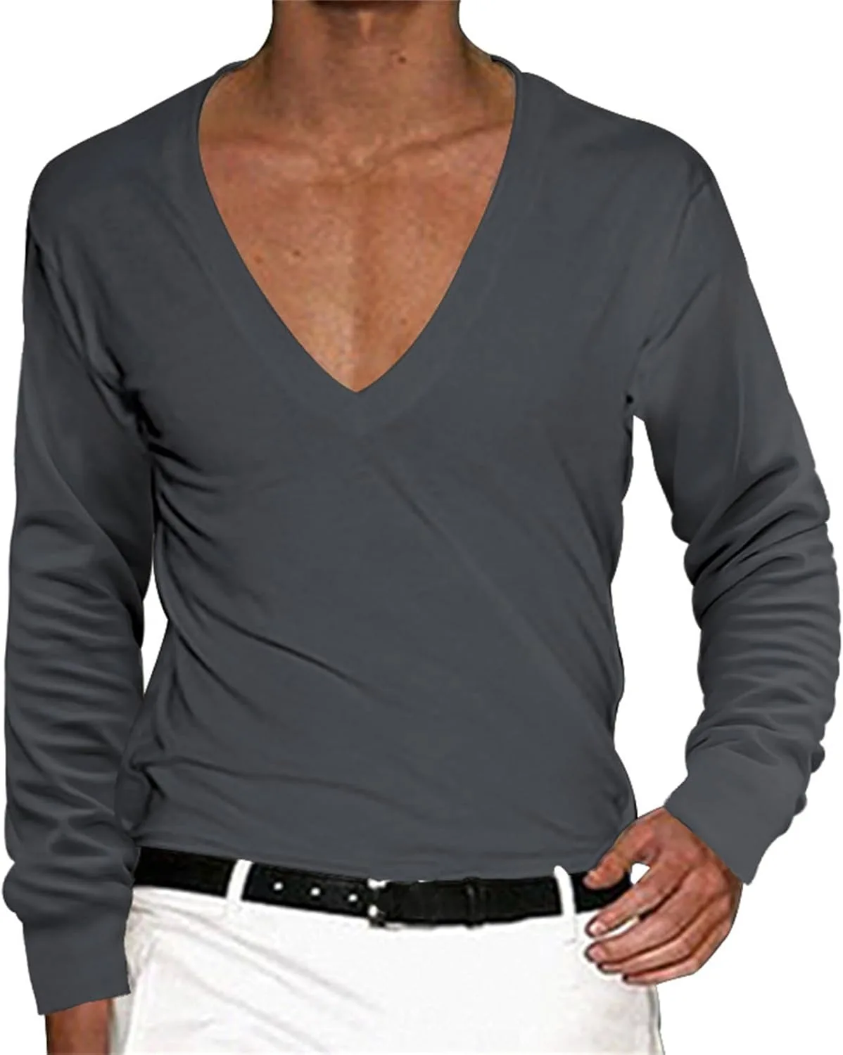 Футболка с V-образным вырезом, мужская, с длинным рукавом Thatrich
Футболка с V-образным вырезом, мужская, с длинным рукавом Thatrich