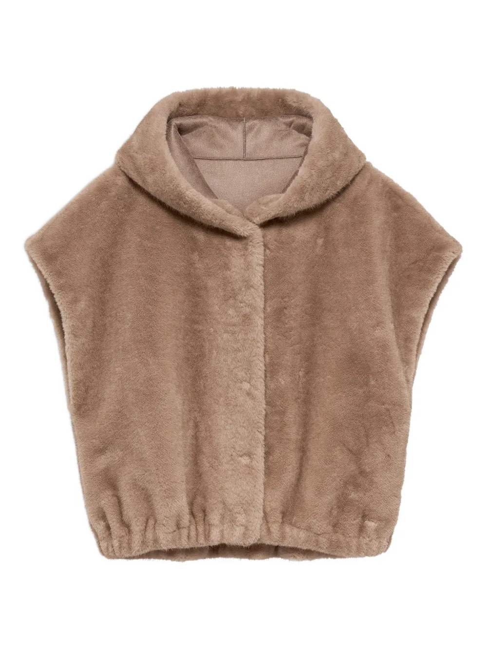Жилет с капюшоном из искусственного меха Studio Ar, бежевый
Жилет с капюшоном из искусственного меха Studio Ar, бежевый