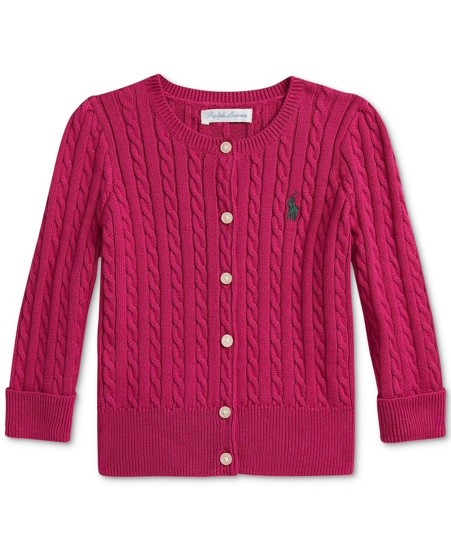 Хлопковый кардиган крупной вязки для девочек Polo Ralph Lauren, Preppy Pink
Хлопковый кардиган крупной вязки для девочек Polo Ralph Lauren, Preppy Pink