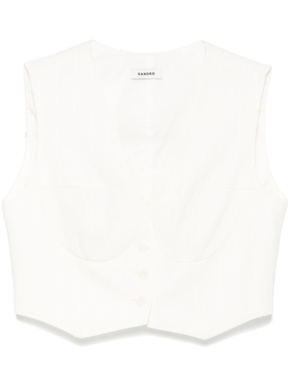 SANDRO топ в тонкую полоску, нейтральный цвет
SANDRO топ в тонкую полоску, нейтральный цвет