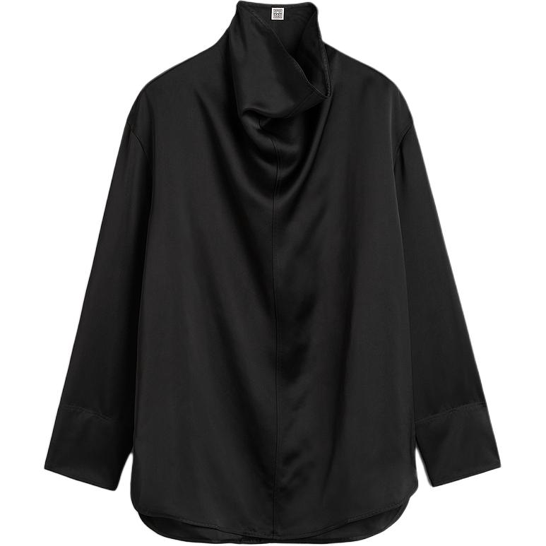 Футболка с воронкообразным воротником TOTEME, черный
Футболка с воронкообразным воротником TOTEME, черный