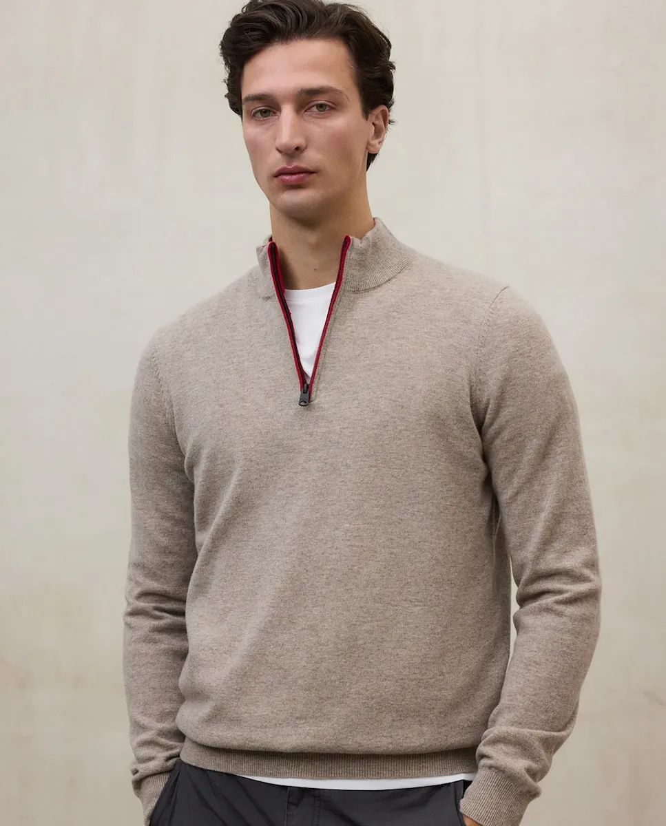 Мужская толстовка с высоким воротником и молнией Ecoalf, бежевый
Мужская толстовка с высоким воротником и молнией Ecoalf, бежевый