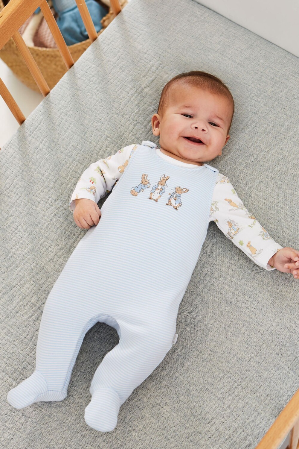 Комплект из двух предметов Bébé JoJo Maman Peter и комбинезон с принтом кролика Jojo Maman Bébé, синий
Комплект из двух предметов Bébé JoJo Maman Peter и комбинезон с принтом кролика Jojo Maman Bébé, синий