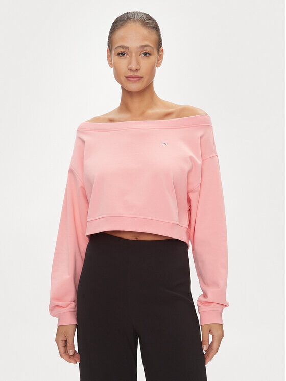 Укороченная толстовка Tommy Jeans, розовый
Укороченная толстовка Tommy Jeans, розовый