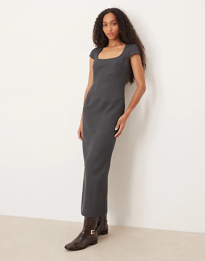 Платье-футляр миди с короткими рукавами ASOS DESIGN серого цвета
Платье-футляр миди с короткими рукавами ASOS DESIGN серого цвета