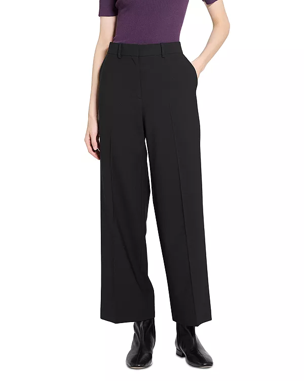 Брюки с широкими штанинами Theory, черный
Брюки с широкими штанинами Theory, черный