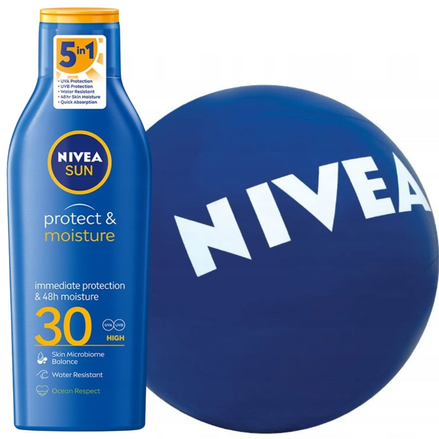 Бальзам Nivea Protect & Moisture SPF30 + Beach Ball
Бальзам Nivea Protect & Moisture SPF30 + Beach Ball