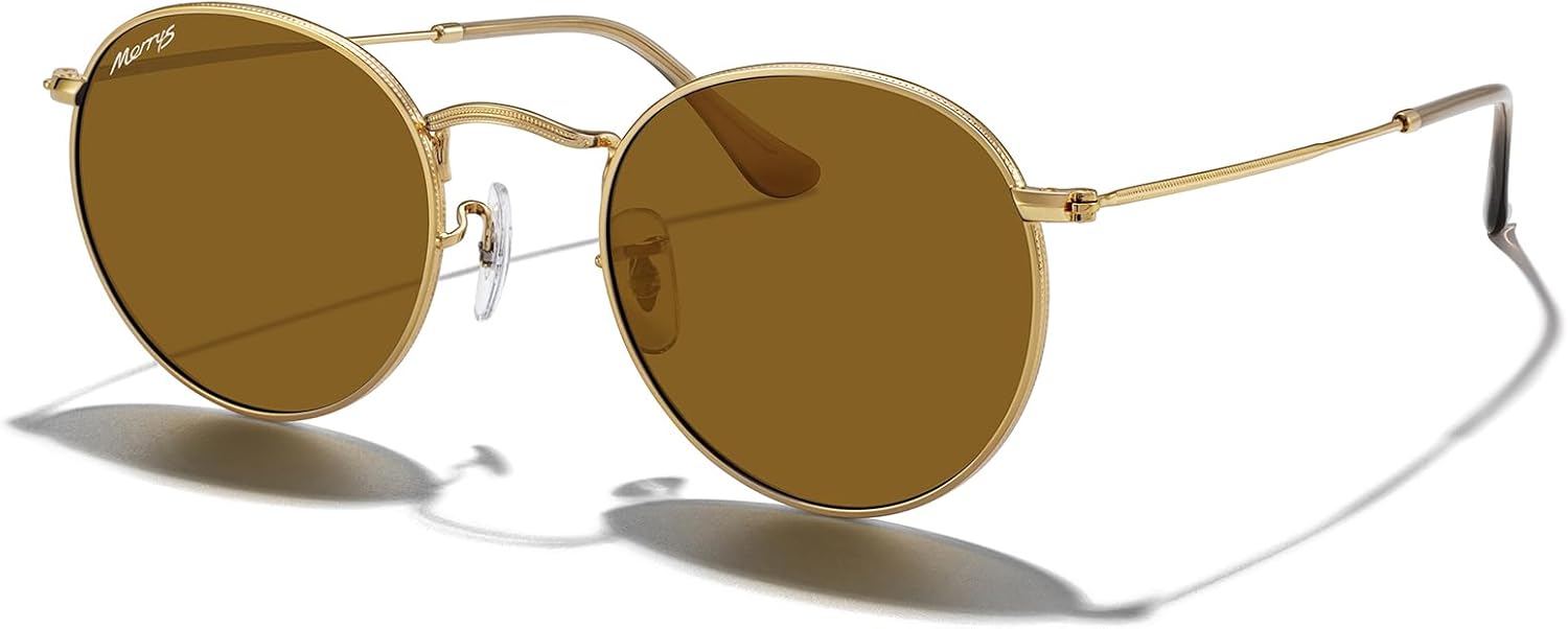 Модные круглые металлические поляризованные солнцезащитные очки MERRY для женщин и мужчин в стиле ретро, классика и винтаж, модель S6447 MERRY'S, Polished Gold Frame/Brown Lens
Модные круглые металлические поляризованные солнцезащитные очки MERRY для женщин и мужчин в стиле ретро, классика и винтаж, модель S6447 MERRY'S, Polished Gold Frame/Brown Lens