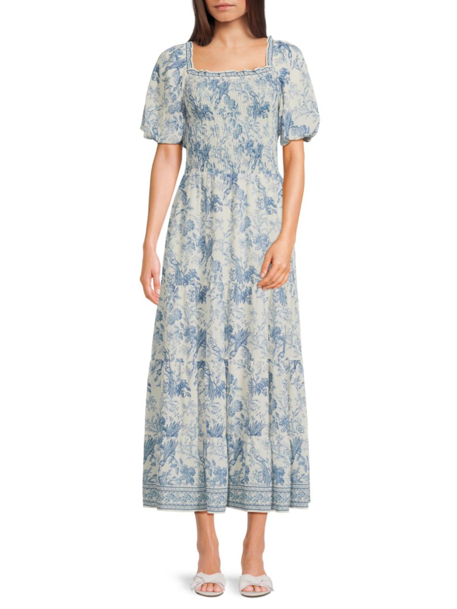 Платье макси со сборками и принтом Max Studio, цвет Cream Blue
Платье макси со сборками и принтом Max Studio, цвет Cream Blue