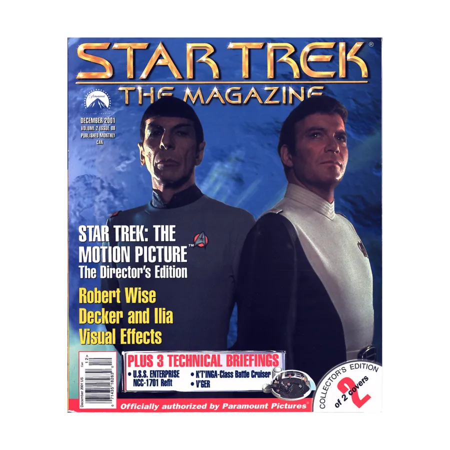 Журнал Vol. 2, #8 "Star Trek The Motion Picture, Robert Wise, Decker and Ilia" (Cover 2 of 2), Star Trek - The Magazine
Журнал Vol. 2, #8 "Star Trek The Motion Picture, Robert Wise, Decker and Ilia" (Cover 2 of 2), Star Trek - The Magazine