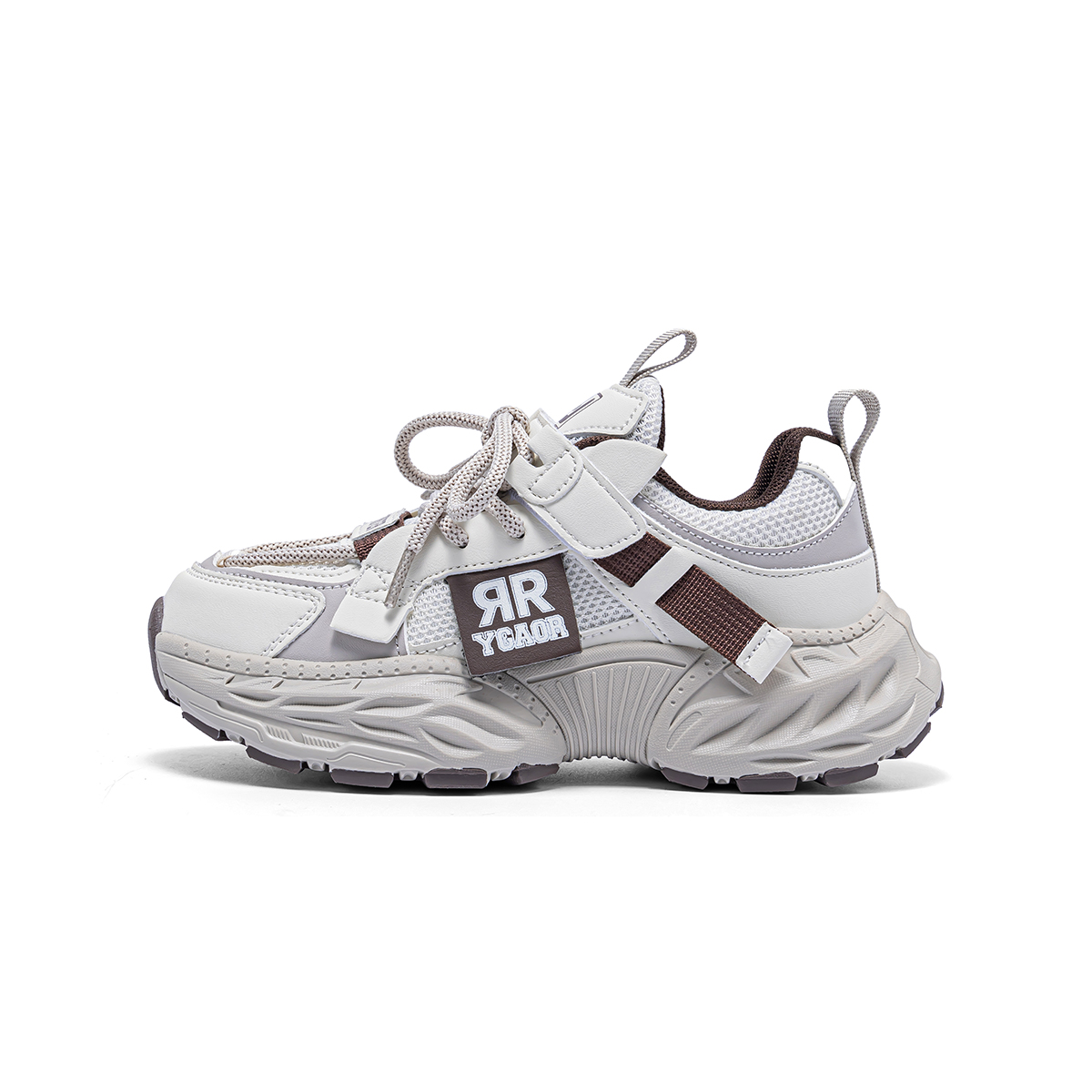 Износостойкие дышащие низкие повседневные кроссовки для детей Yonggao people, бежевый/коричневый 
Износостойкие дышащие низкие повседневные кроссовки для детей Yonggao people, бежевый/коричневый