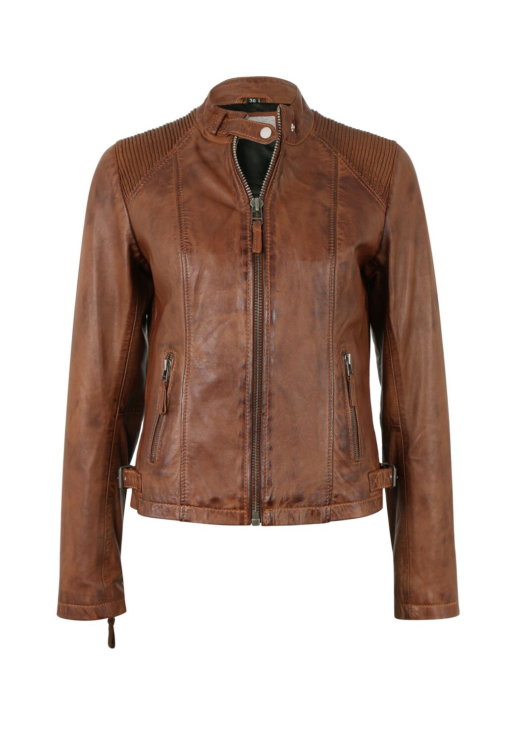 Кожаная куртка Janina с воротником стойкой 7eleven, цвет Cognac
Кожаная куртка Janina с воротником стойкой 7eleven, цвет Cognac