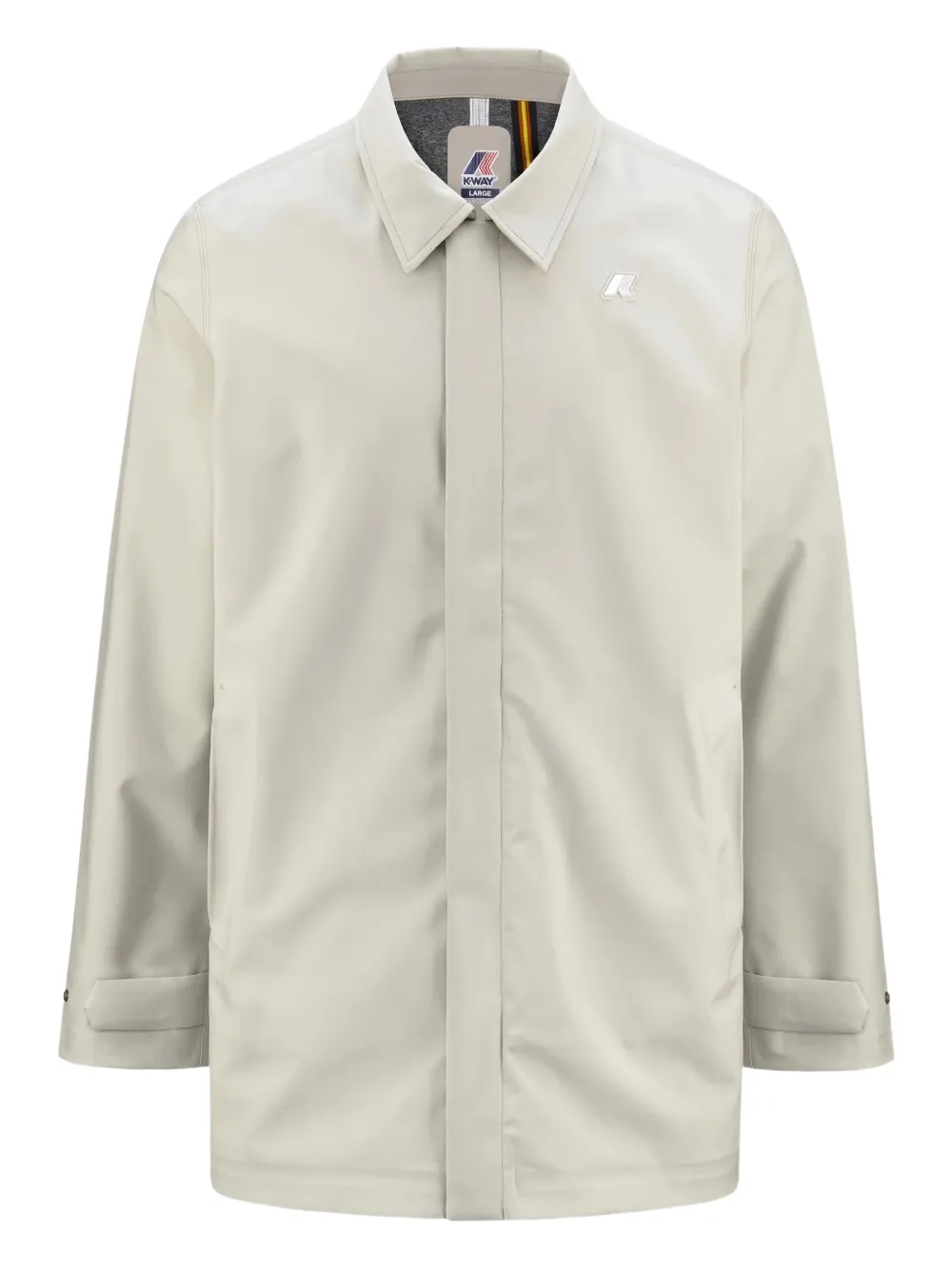 Непромокаемая куртка с нашивкой-логотипом K-Way, нейтральный
Непромокаемая куртка с нашивкой-логотипом K-Way, нейтральный