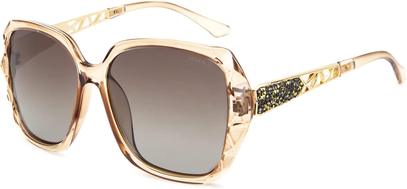 Женские солнцезащитные очки LECKIRUT большого размера, поляризованные, с защитой от УФ-излучения, классический стиль, черная оправа, серые линзы, L1-coffee Frame/Coffee Lens
Женские солнцезащитные очки LECKIRUT большого размера, поляризованные, с защитой от УФ-излучения, классический стиль, черная оправа, серые линзы, L1-coffee Frame/Coffee Lens