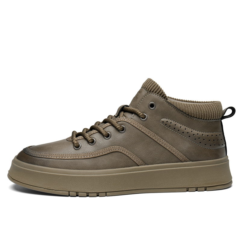 SEPTWOLVES Мужские мид-топ скейтборд кроссовки цвета хаки, цвет Khaki 
SEPTWOLVES Мужские мид-топ скейтборд кроссовки цвета хаки, цвет Khaki