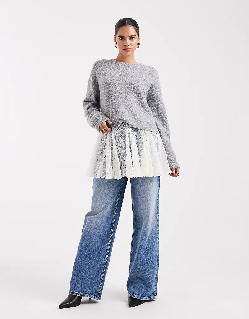 Мини-юбка годе из прозрачного кружева ASOS DESIGN кремового цвета
Мини-юбка годе из прозрачного кружева ASOS DESIGN кремового цвета