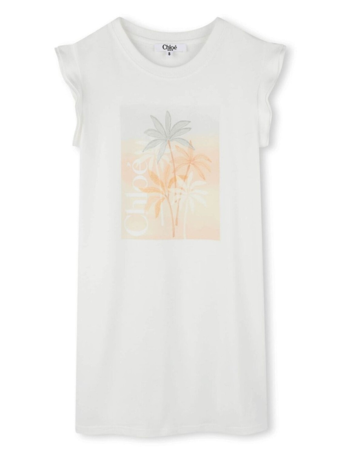 Chloé Kids платье с рукавами кап, белый
Chloé Kids платье с рукавами кап, белый